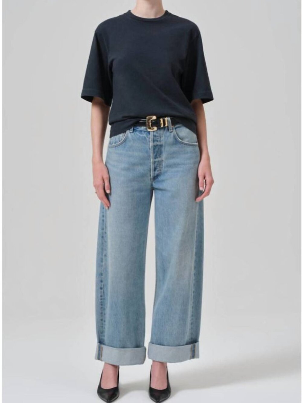 Citizens of Humanity Ayla Baggy Jeans in Skylights 31 - Picture 2 of 12